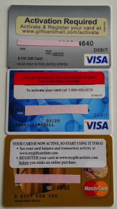 Loading Bluebird Prepaid Gift Debit Cards at Walmart