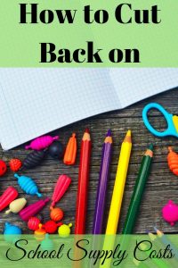 Paying for school supplies can be hard on your budget. Fortunately there are ways to cut back on school supply costs so they don’t destroy your budget.